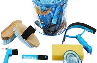 9 Pieces Horse Grooming Kit – Blue