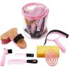 9 Pieces Horse Grooming Kit – Pink