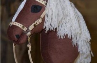 Hobby horse BLACK FOREST with a blaze A4