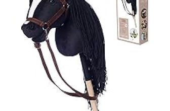 Hobby Horse schwarz mit Trense – A4