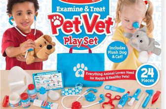 Melissa & Doug Examine and Treat Pet Vet Play Set (24 pcs)