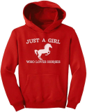 Just a Girl Who Loves Horses Hoodie in 4 colours
