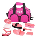 P & K Pferdepflege-Set Werkzeugset Pferd Putzset in Pink