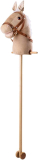 Bigjigs Toys Cheval bâton en Bois en Velours côtelé (Hobby Horse) 🐴