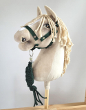 Hobby Horse Set: A3 Halter + Lanyard – Bottle Green