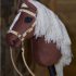 Hobby Horse BLACK with white blaze A4