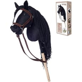 Hobby Horse schwarz mit Trense – A4