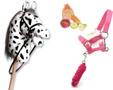 ✨ Hobby Horse Blanc Appaloosa (Cheval bâton) ✨