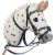 Hobby Horse with bridle, white spotted