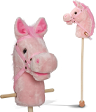 🎠 Pink Papaya Cheval bâton Sparkles (Hobby Horse)🎠