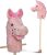 🎠 Pink Papaya Cheval bâton Sparkles (Hobby Horse)🎠