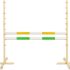Small Foot Set d’obstacles pour Enfants en Bois multicolore